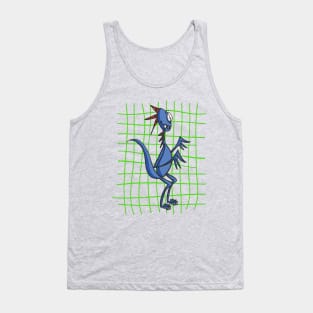 Blue Dinosaur Tank Top